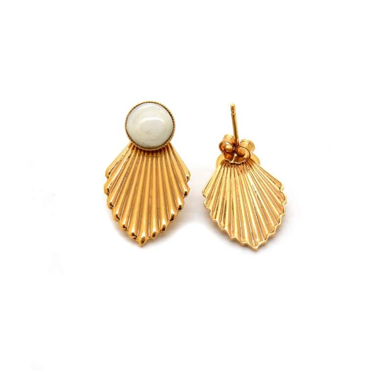 Boucles d'oreilles en plaqué or - Eros