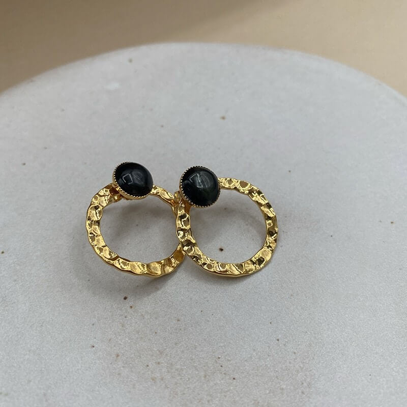 gold plated earrings - Orpheus