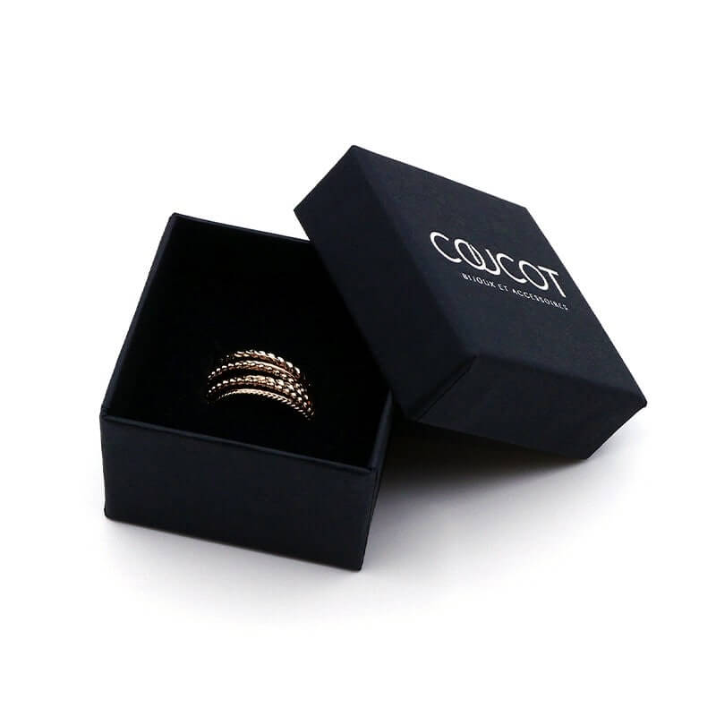 Bague semainier en plaqué or - 7 bagues