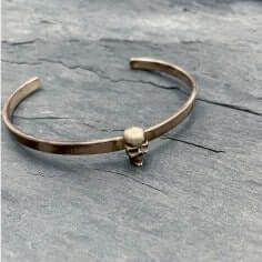 Silver skull cuff - S 2