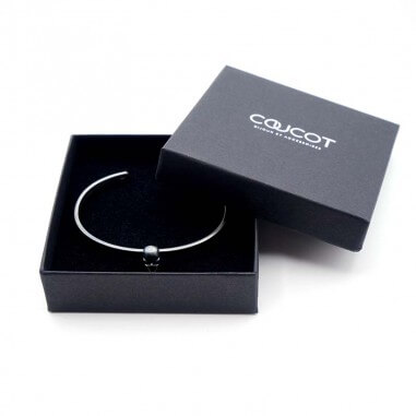 Silver Skull Cuff - L